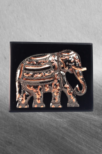 Hand-Carved Wooden Elephant Sculpture